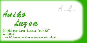 aniko luzsa business card